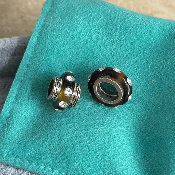 Brighton Dazzler Tigers Eye Vintage Retired Chocolate Charm Beads (Bundle 2) - Picture 1 of 3